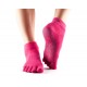 ANKLE nízké ABS prstové ponožky ToeSox - FUSCIA