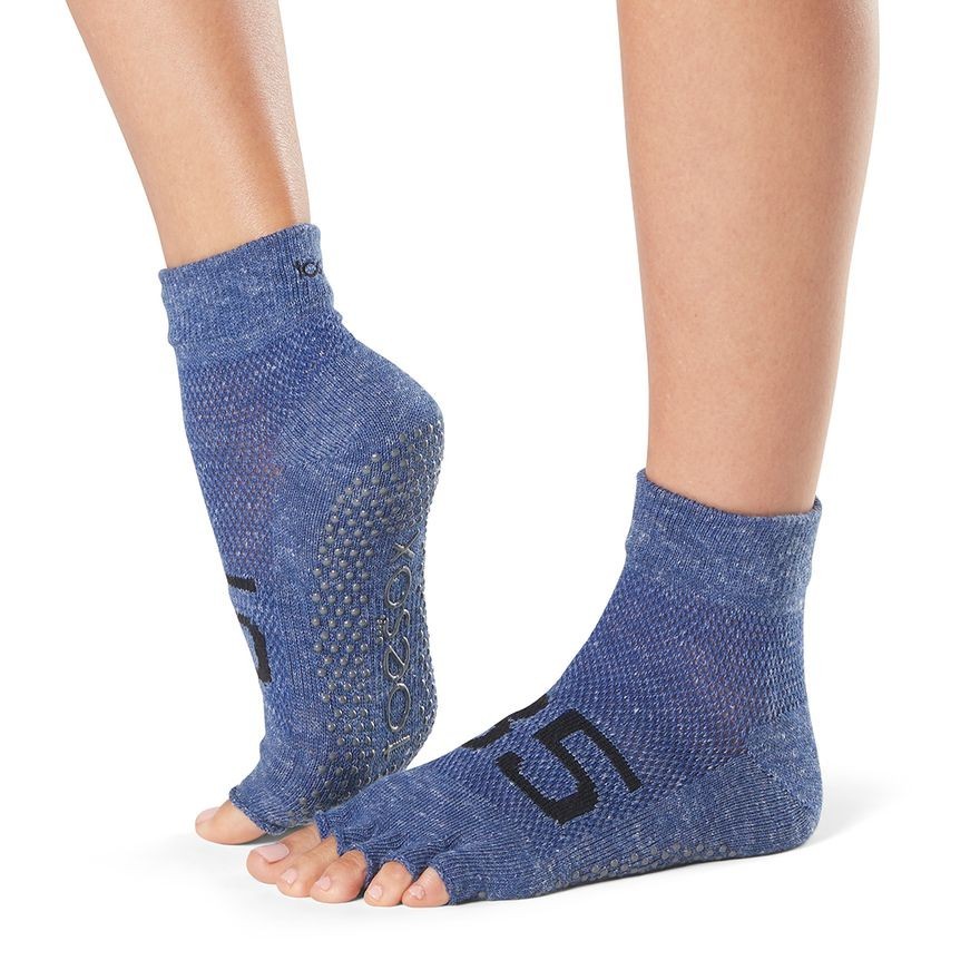 Levně ANKLE nízké ABS bezprstové ponožky ToeSox - JERSEY S