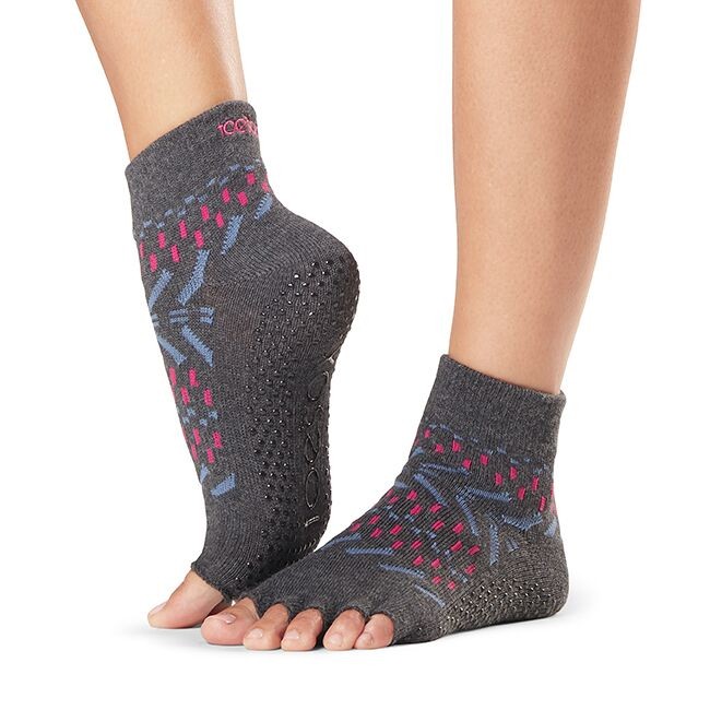 Levně ANKLE nízké ABS bezprstové ponožky ToeSox - FESTIVAL S