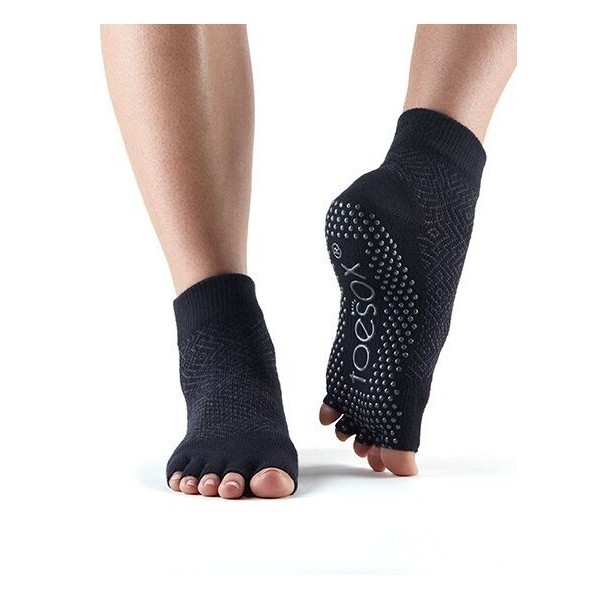 ANKLE nízké ABS bezprstové ponožky ToeSox - ONYX