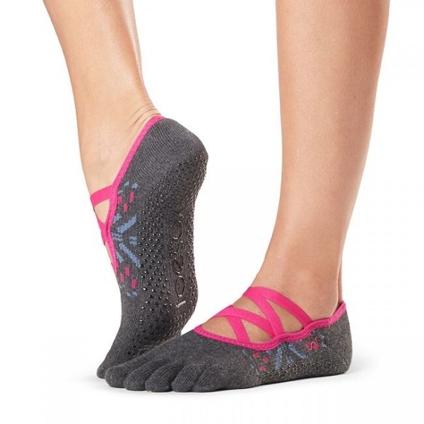 ELLE prstové protiskluzové ponožky ToeSox - FESTIVAL