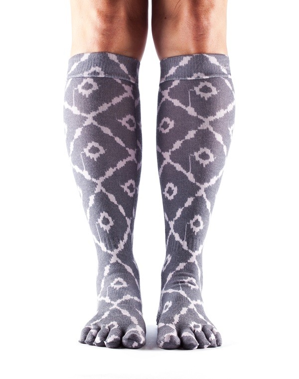 Levně CASUAL KNEE HIGH prstové podkolenky ToeSox - HAZE S