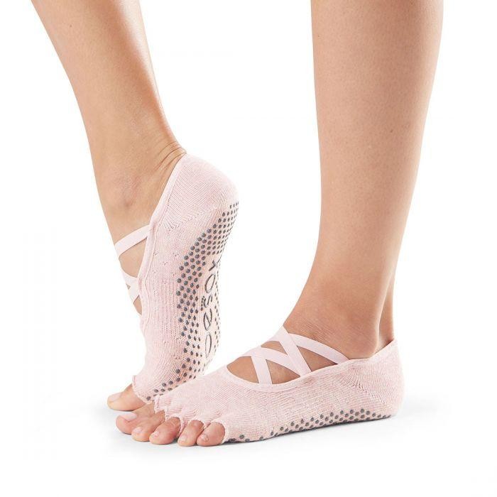 Levně ELLE prstové protiskluzové ponožky ToeSox - BALLET PINK M