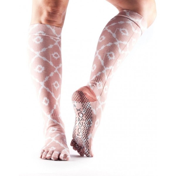 SCRUNCH KNEE prstové protiskluzové podkolenky ToeSox - SHINE