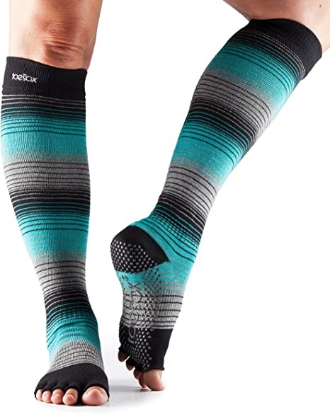 Levně SCRUNCH KNEE bezprstové protiskluzové podkolenky ToeSox - MOONLIGHT S