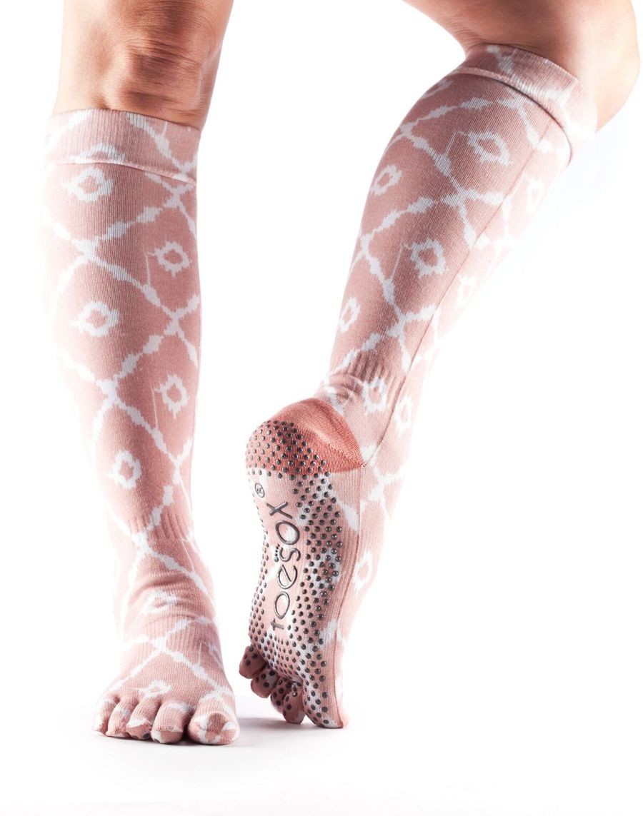 Levně SCRUNCH KNEE bezprstové protiskluzové podkolenky ToeSox - SHINE M