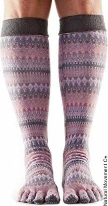 Levně SCRUNCH KNEE bezprstové protiskluzové podkolenky ToeSox - SIREN M