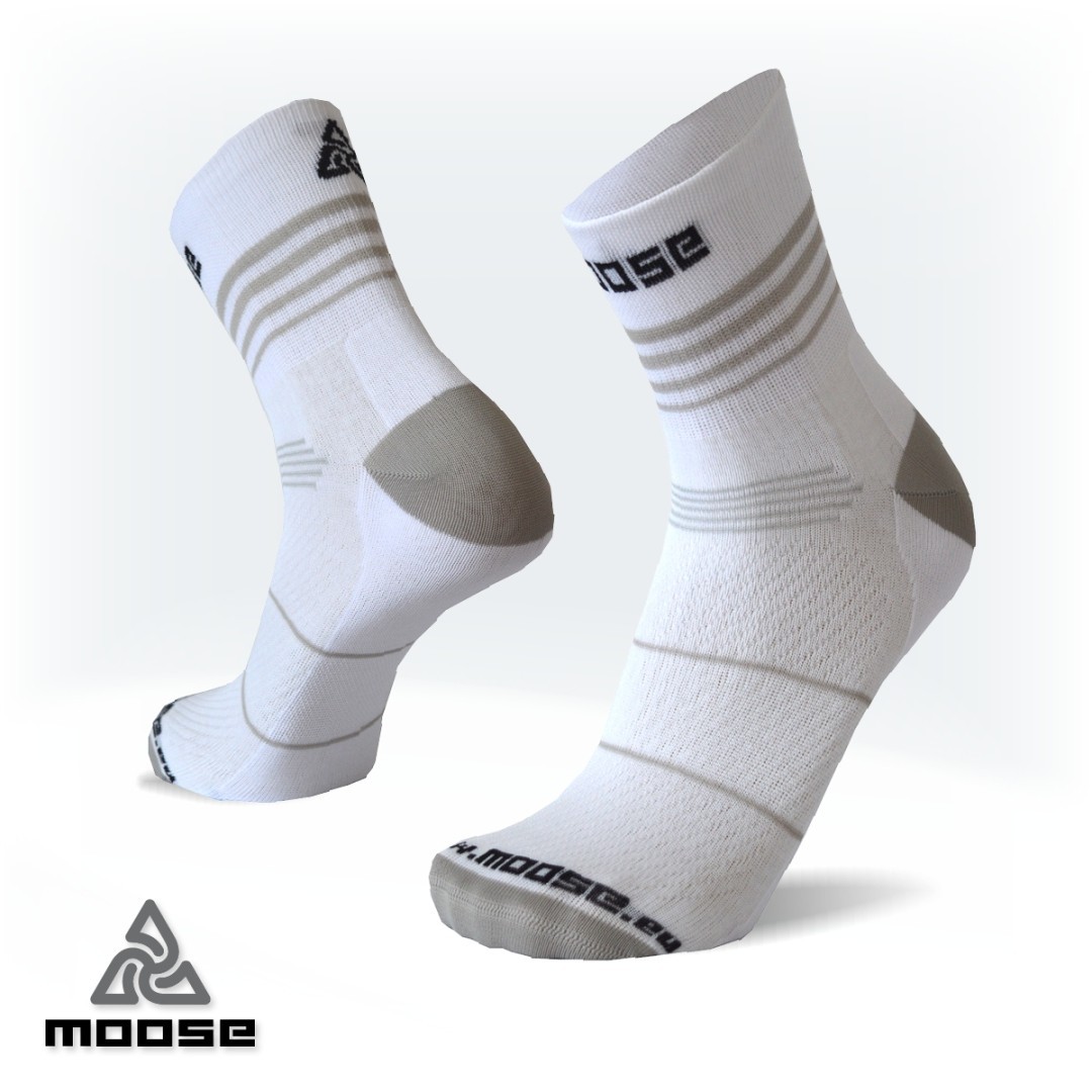LIGHTSPEED běžecké ponožky Moose bílá XL