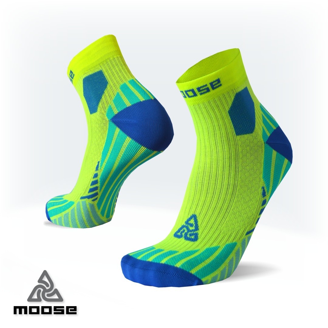 Levně ULTRAMARATHON běžecké ponožky Moose žlutá L