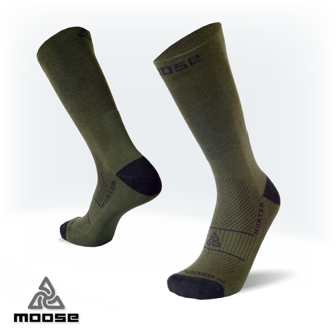 HUNTER army outdoorové ponožky Moose zelená S