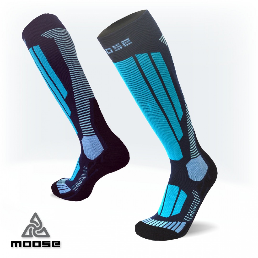 PROFI lyžařské podkolenky Moose modrá XS