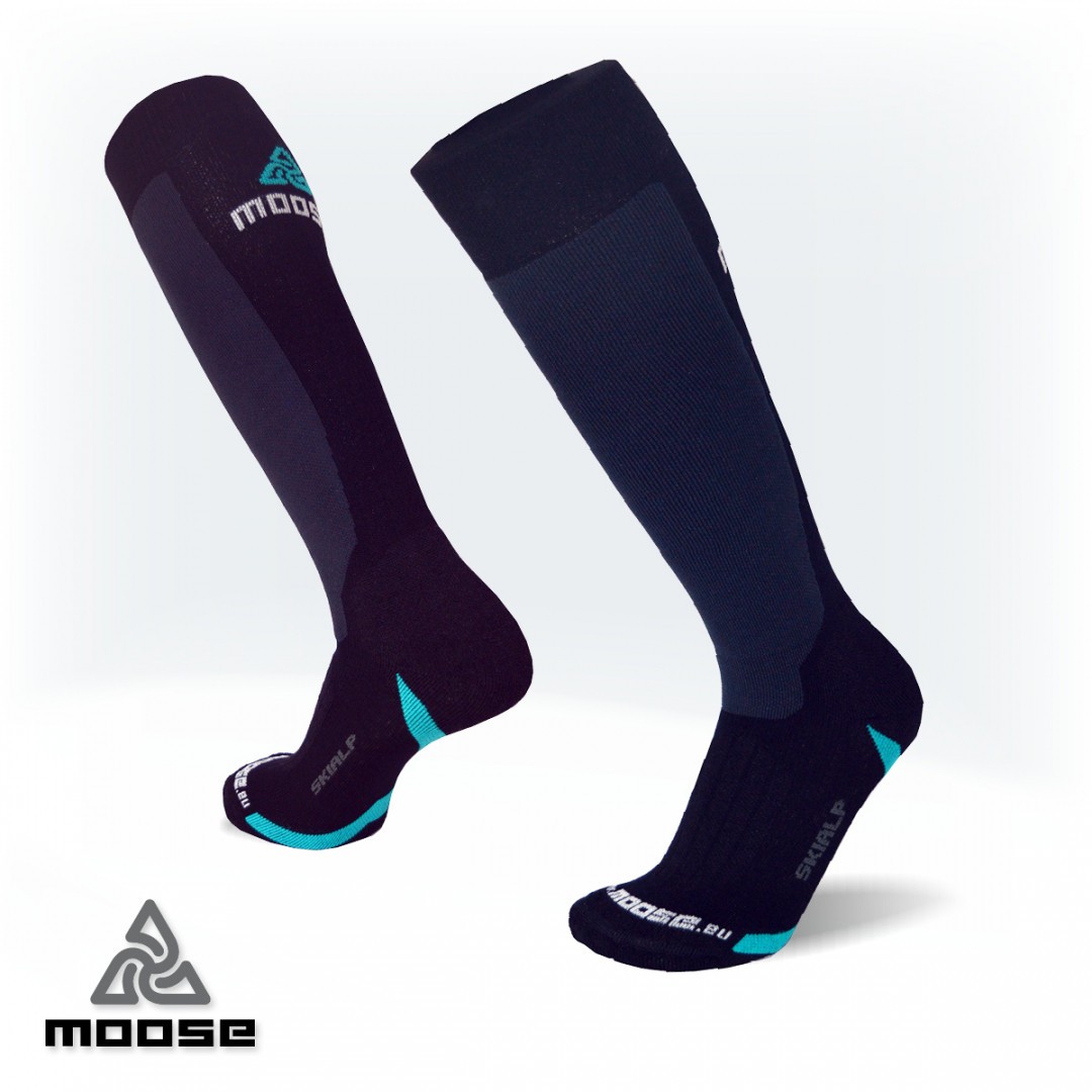 SKIALP merino celoelastické podkolenky Moose černá XS