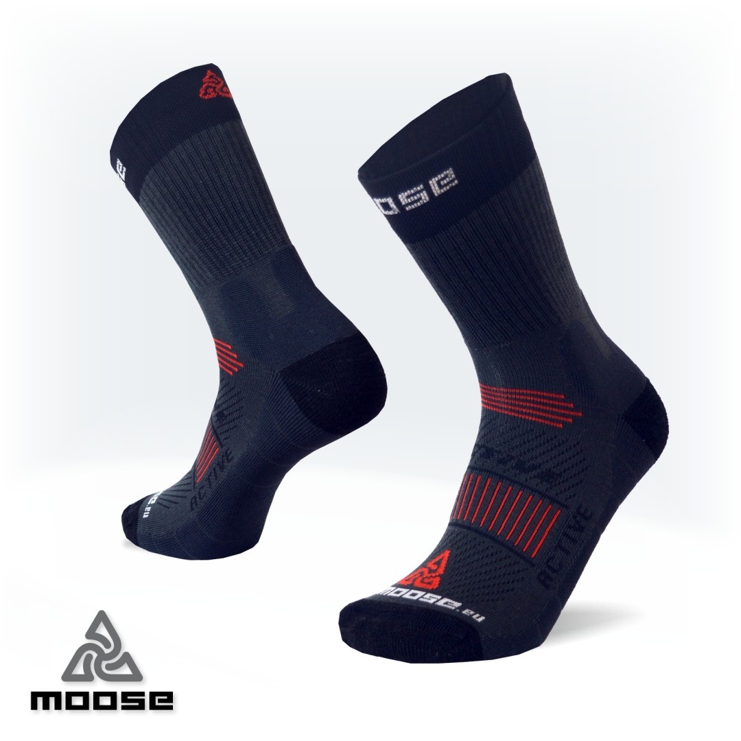 ACTIVE sportovní ponožky Moose šedá M