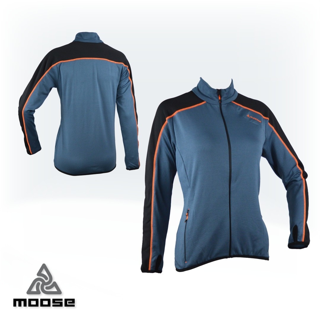 Levně STELVIO WOMEN lehká mikina na zip Moose oranžová L