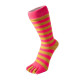 STRIPY prstové pruhované ponožky ToeToe