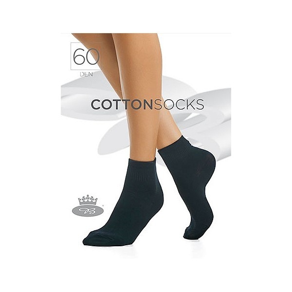 COTTON socks 60 DEN punčochové ponožky Lady B - 6 párů