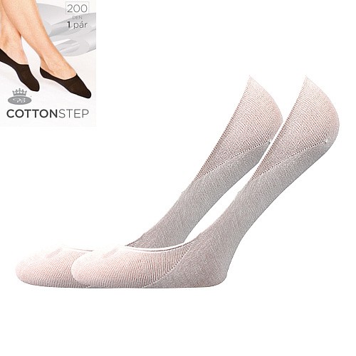 COTTON step 200 DEN punčochové ťapky Lady B 39-42 bílá