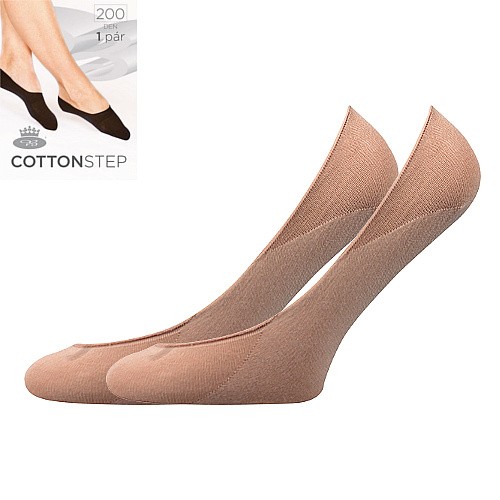 COTTON step 200 DEN punčochové ťapky Lady B 39-42 béžová
