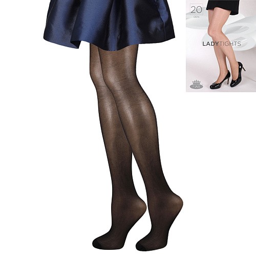 LADY tights 20 DEN punčochové kalhoty Lady B černá XXL