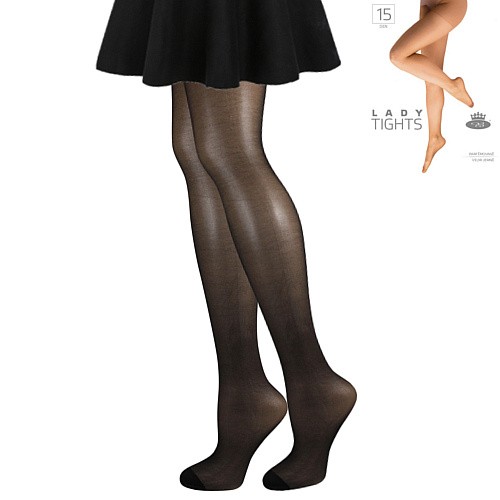 LADY tights 15 DEN punčochové kalhoty Lady B černá L