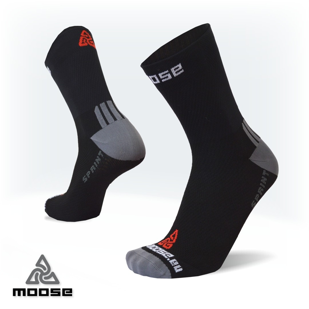 SPRINT lehké běžecké ponožky Moose černá XS