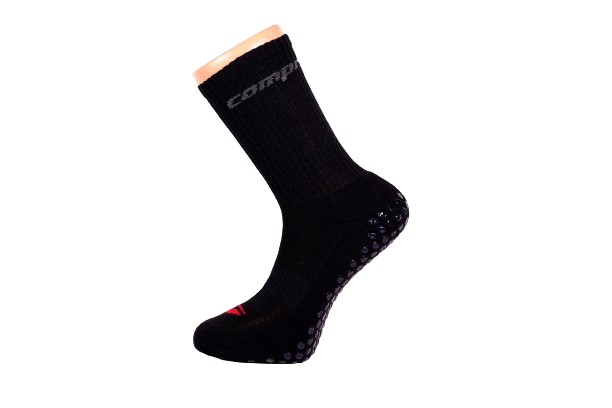 Levně CSX-GOAL ABS protiskluzové sportovní ponožky Compressox - BLACK 35-38 černá
