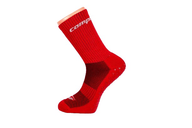 Levně CSX-GOAL ABS protiskluzové sportovní ponožky Compressox - RED 39-42 červená