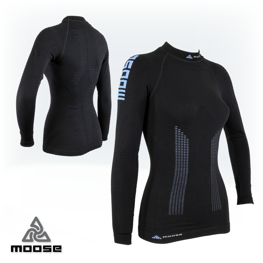 SPEED TEE LSL WOMEN seamless polokompresní termoprádlo Moose modrá XL / XXL