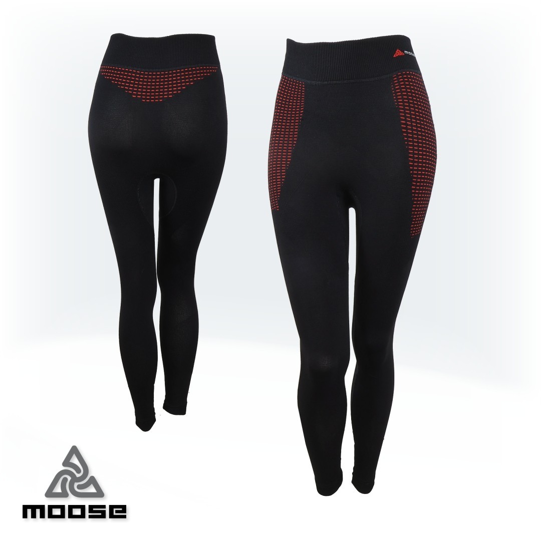 SPEED PANTS LSL WOMEN seamless polokompresní termoprádlo Moose červená XL / XXL