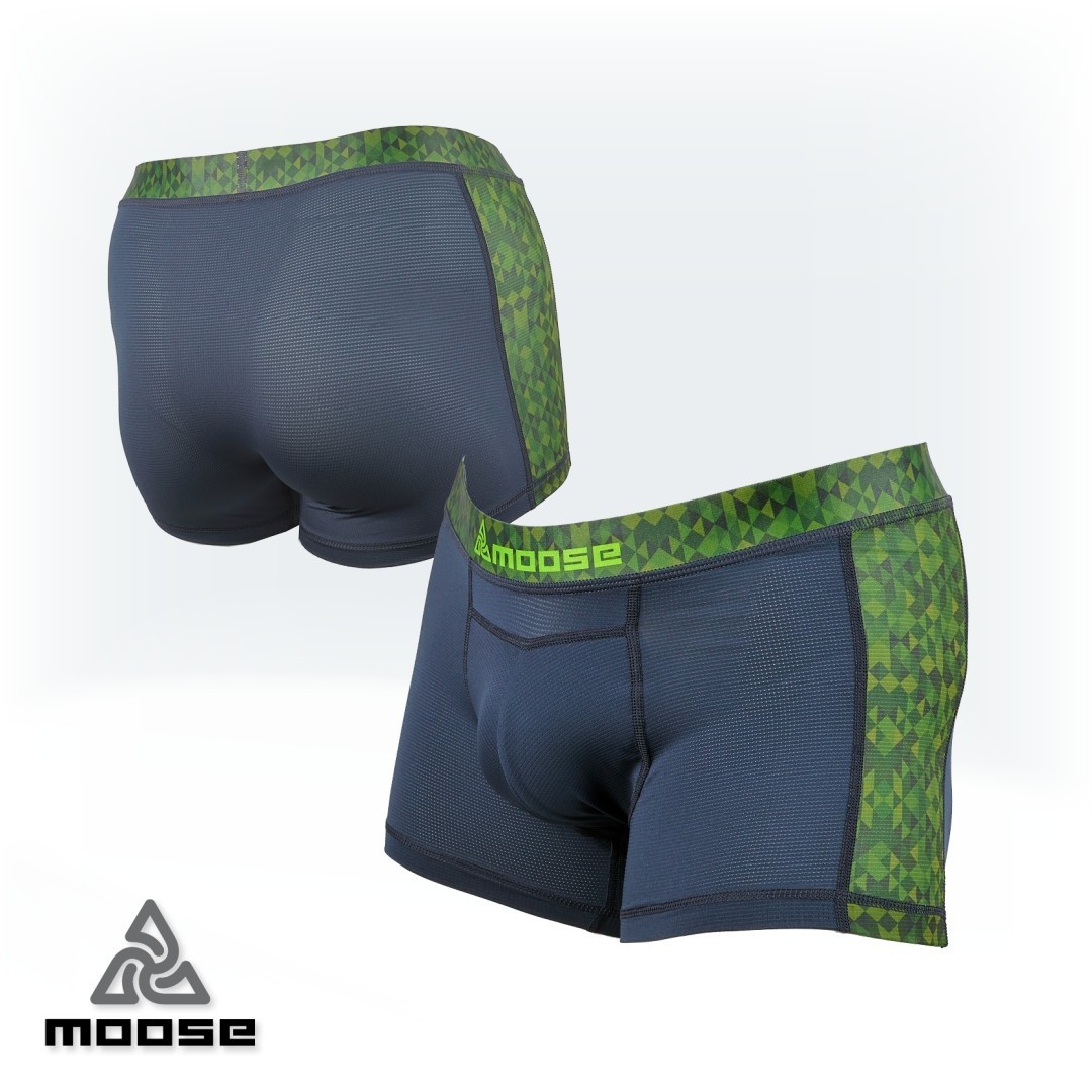 TABIT BOXER MEN pánské rychleschnoucí funkční boxerky Moose zelená XXL