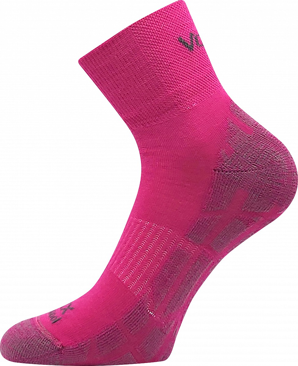 TWARIX SHORT kotníkové merino ponožky s masážním chodidlem VoXX 35-38 fuchsia
