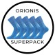 ORIONIS SUPERPACK 5párů antibakteriální merino ponožky se stříbrem Voxx