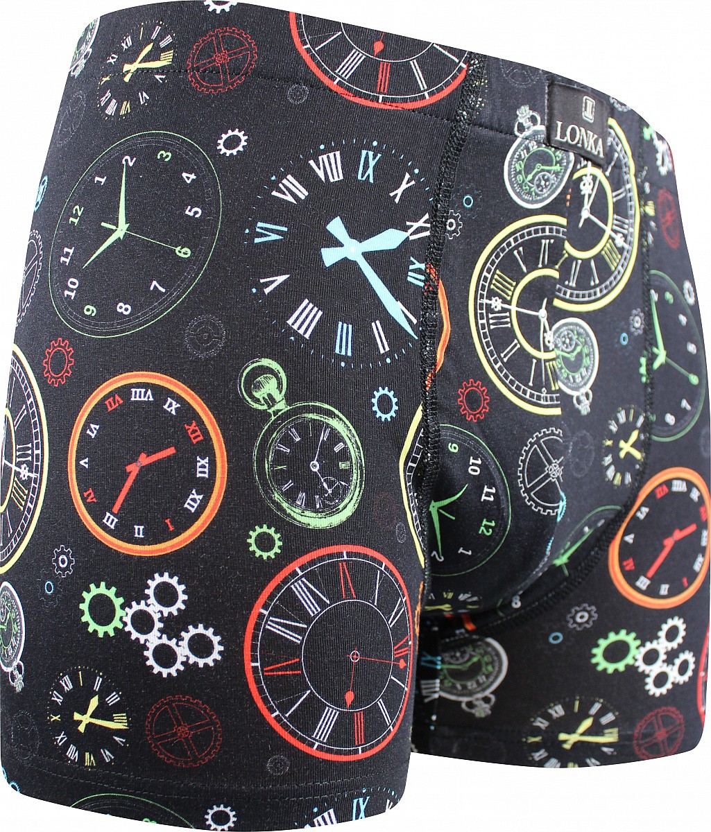 KEVIN IMAGE pánské elastické boxerky - HODINY M