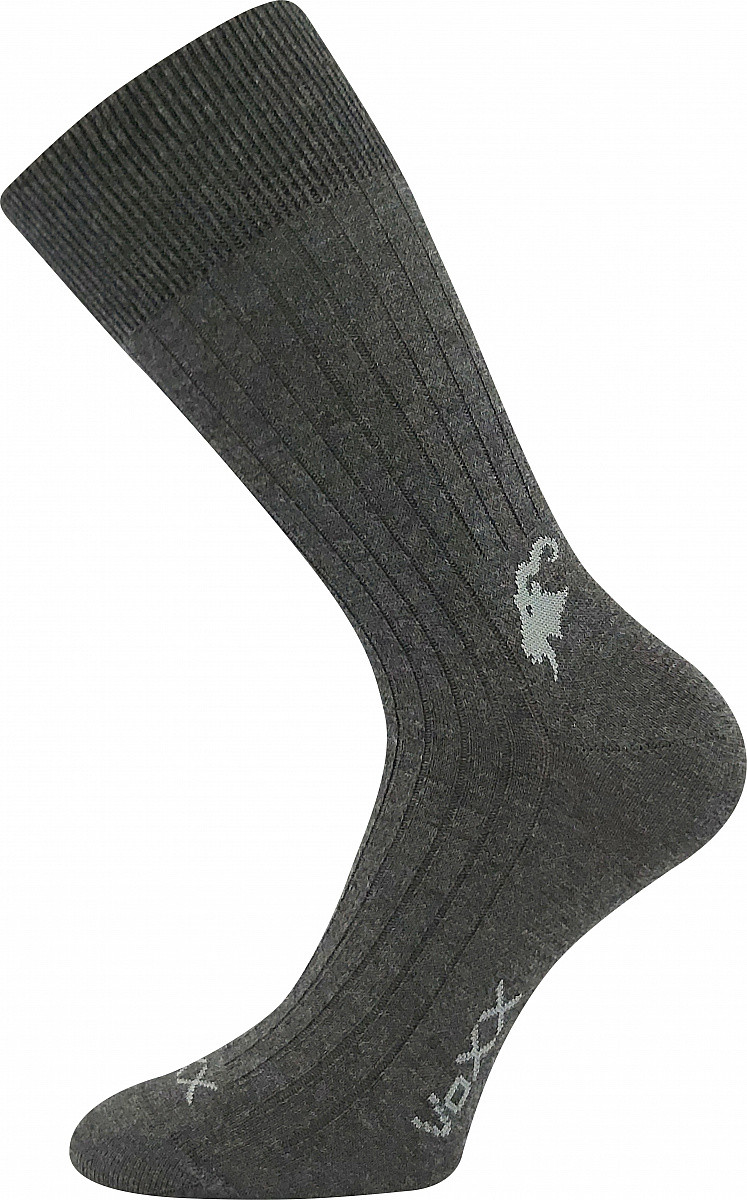 CASHMERE LOVE žebrované ponožky z kašmíru VoXX 39-42 antracit