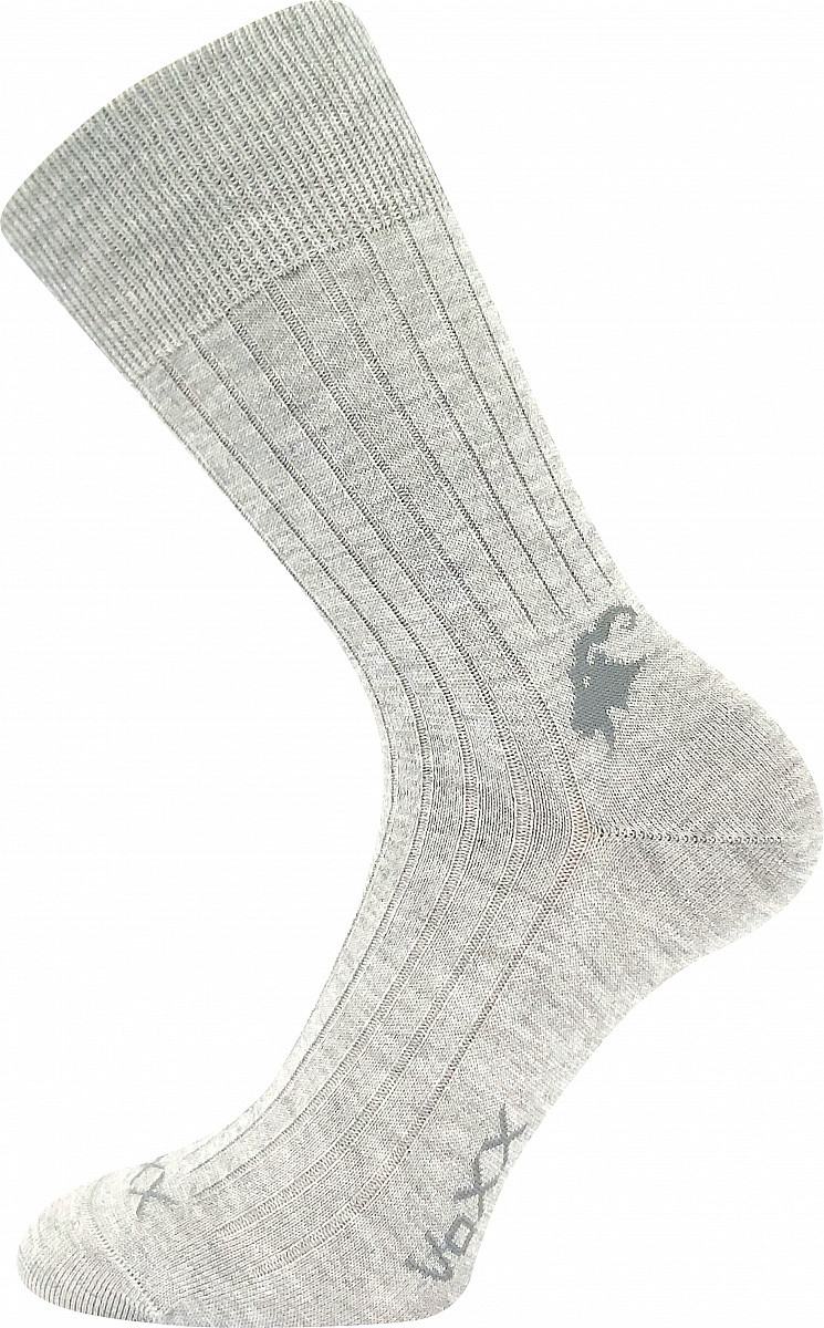 CASHMERE LOVE žebrované ponožky z kašmíru VoXX 43-46 šedá
