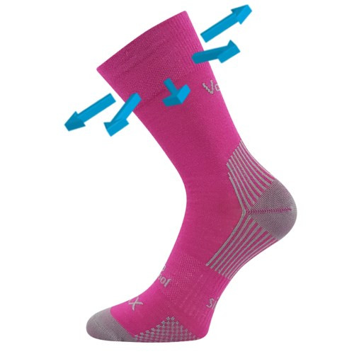 Levně OPTIMUS sportovní merino vlněné ponožky VoXX 35-38 fuchsia