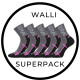 SUPERPACK - WALLI sportovní ponožky se stříbrem VoXX - 5 párů