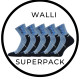 SUPERPACK - WALLI sportovní ponožky se stříbrem VoXX - 5 párů