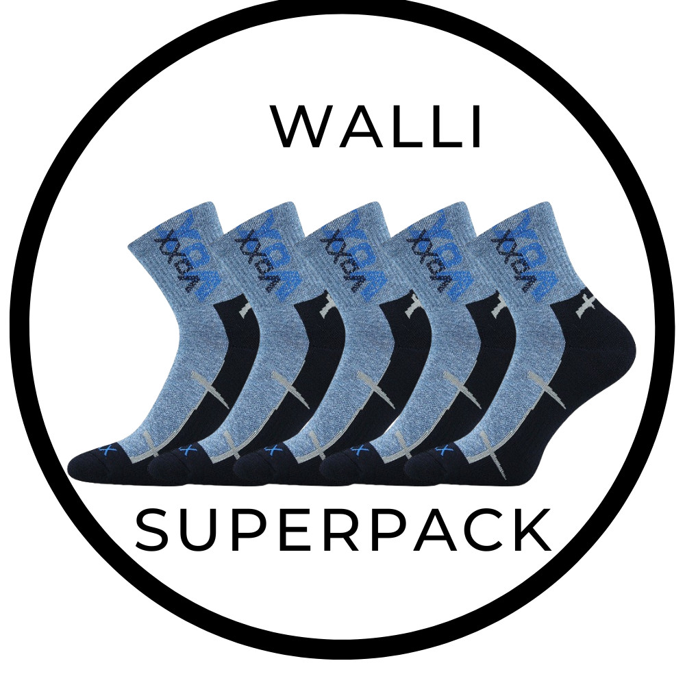WALLI sportovní ponožky se stříbrem VoXX 43-46 modrá