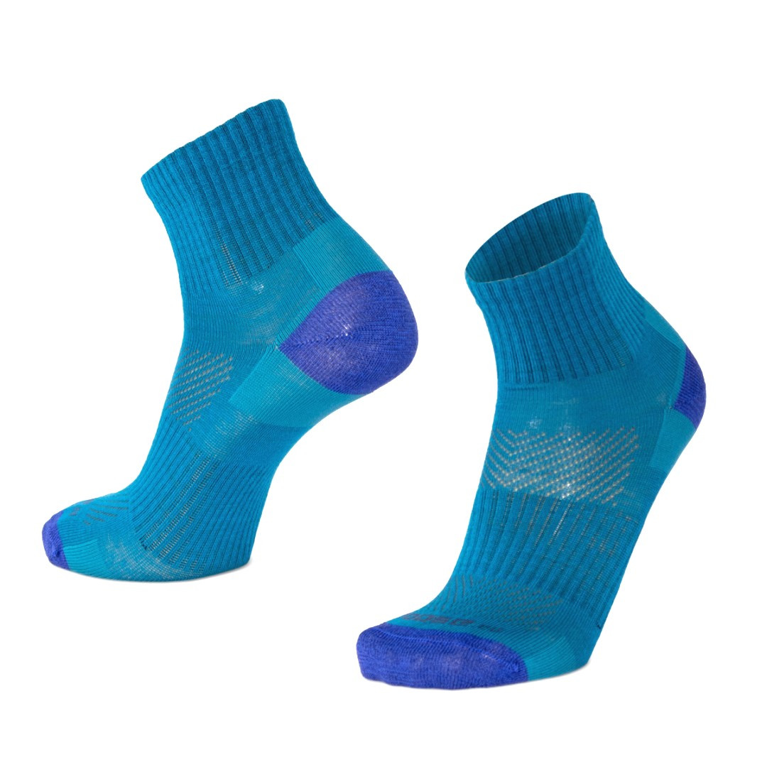 ORLIK ONE jednobarevné kotníkové merino ponožky Moose sv. modrá XXL