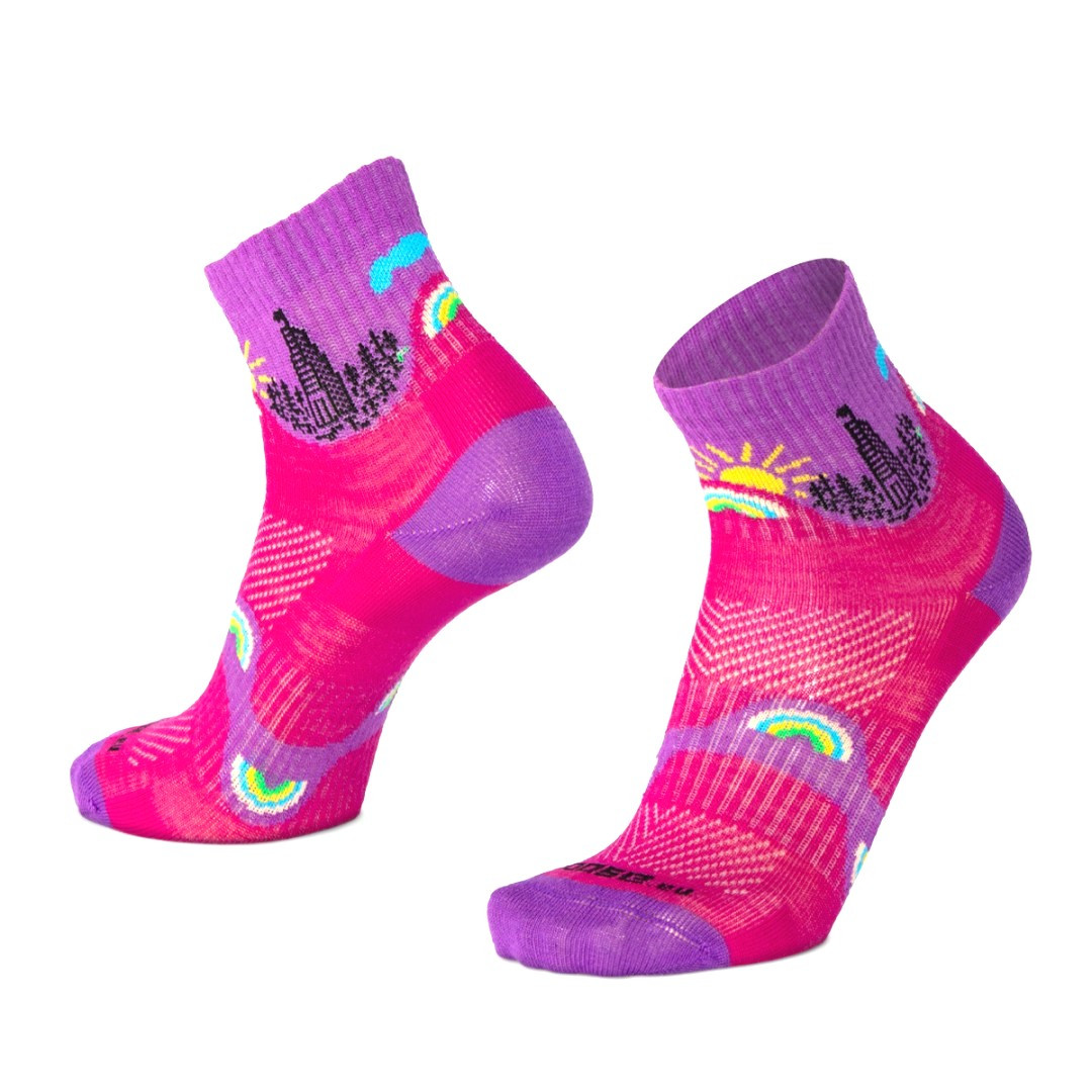 ORLIK DESTNA kotníkové české merino ponožky Moose růžová XXL