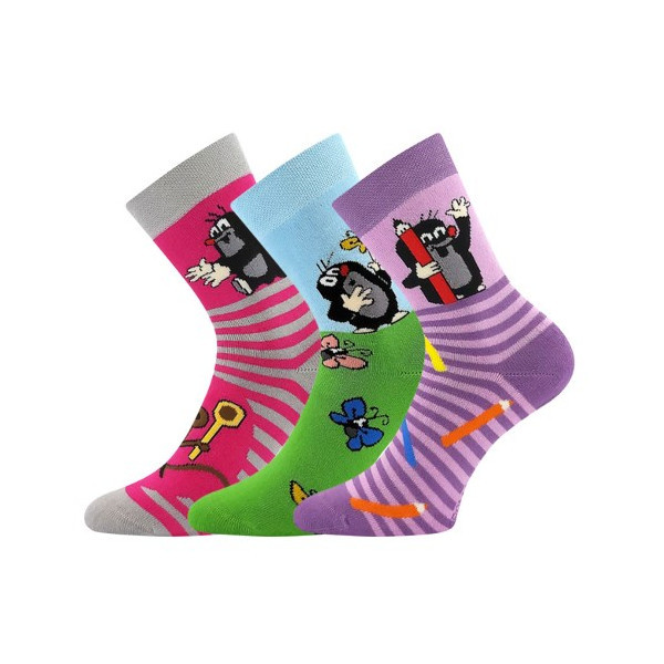 KRTEK FROTÉ dětské obrázkové ponožky Boma - HOLKA