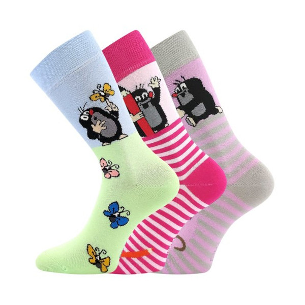 KR 111 PRUHY barevné ponožky Boma - KRTEČEK 