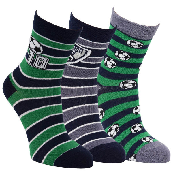 Dětské barevné bavlněné fotbalové ponožky RS