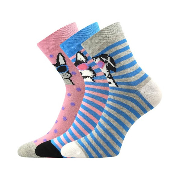 LEY dívčí veselé ponožky Boma - PEJSCI