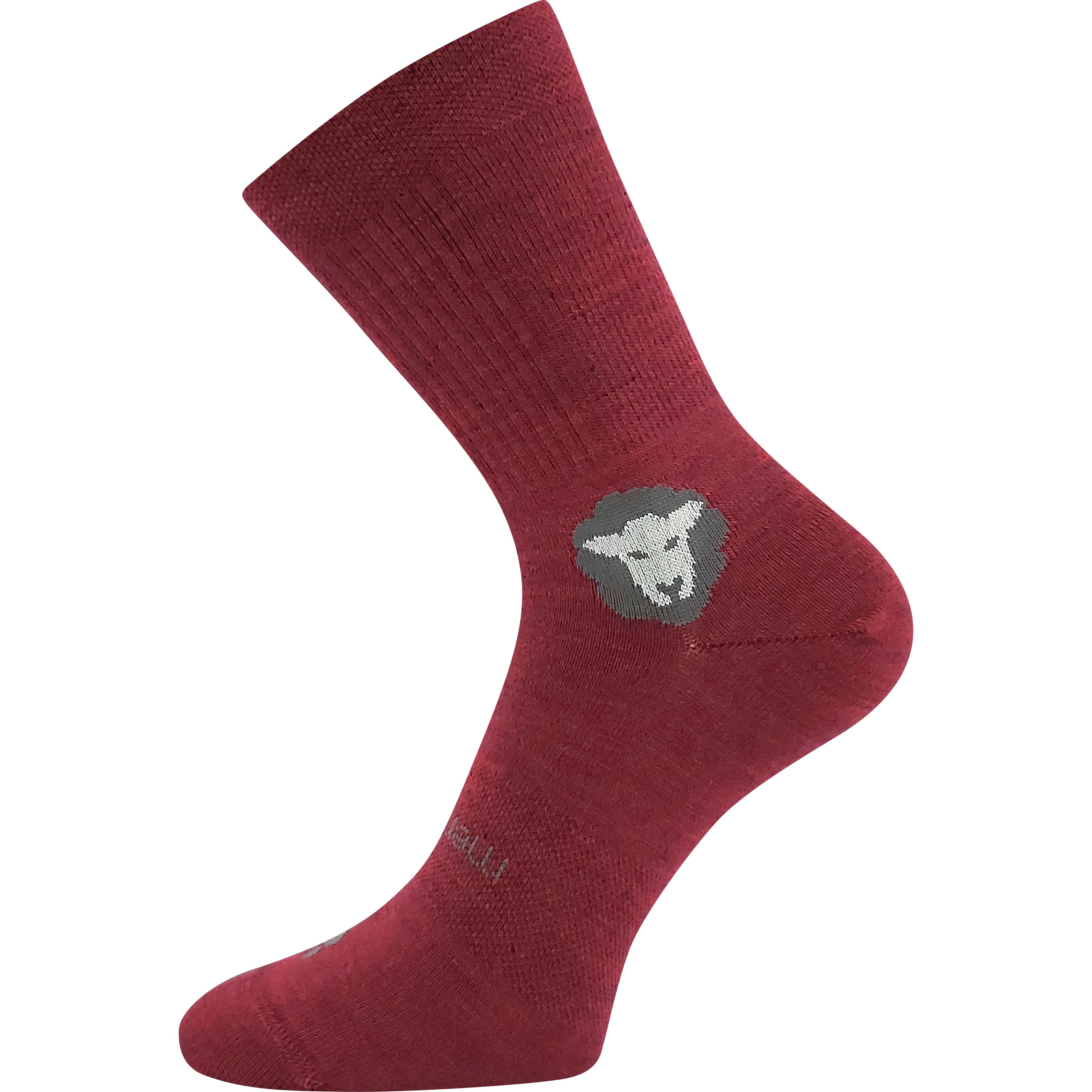 BAREFOOTAN MERINO sportovní vlněné barefootové ponožky VoXX 39-42 vínová