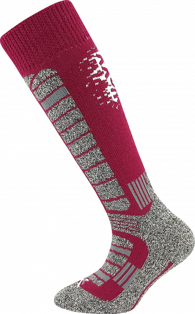 CARVING KIDS dětské lyžařské podkolenky VoXX 30-34 ostružinová