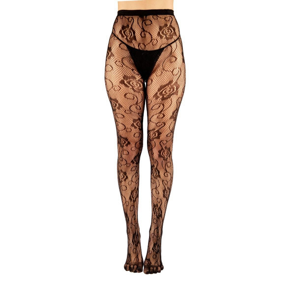 FISHNET TIGHTS silonové vzorované prstové punčocháče ToeToe - ROSE