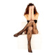 FISHNET TIGHTS silonové vzorované prstové punčocháče ToeToe - ROSE