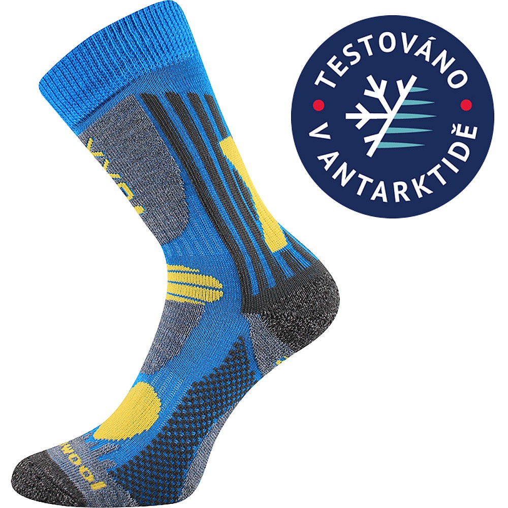 VISION dětské froté antibakteriální merino ponožky VoXX - 2.jakost 25-29 modrá